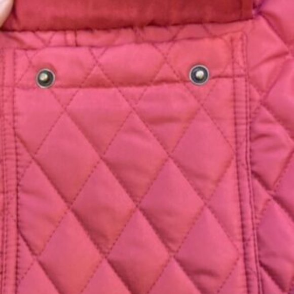 BNWT SIZE 14 JULIPA RED CRIMSON CLARET DIAMOND PADDED ZIP BUTTON JACKET COAT - Picture 8 of 12